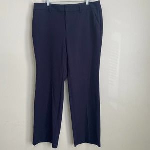 Charter Club 16W Plus Navy Classic Fit Trouser Dress Pants